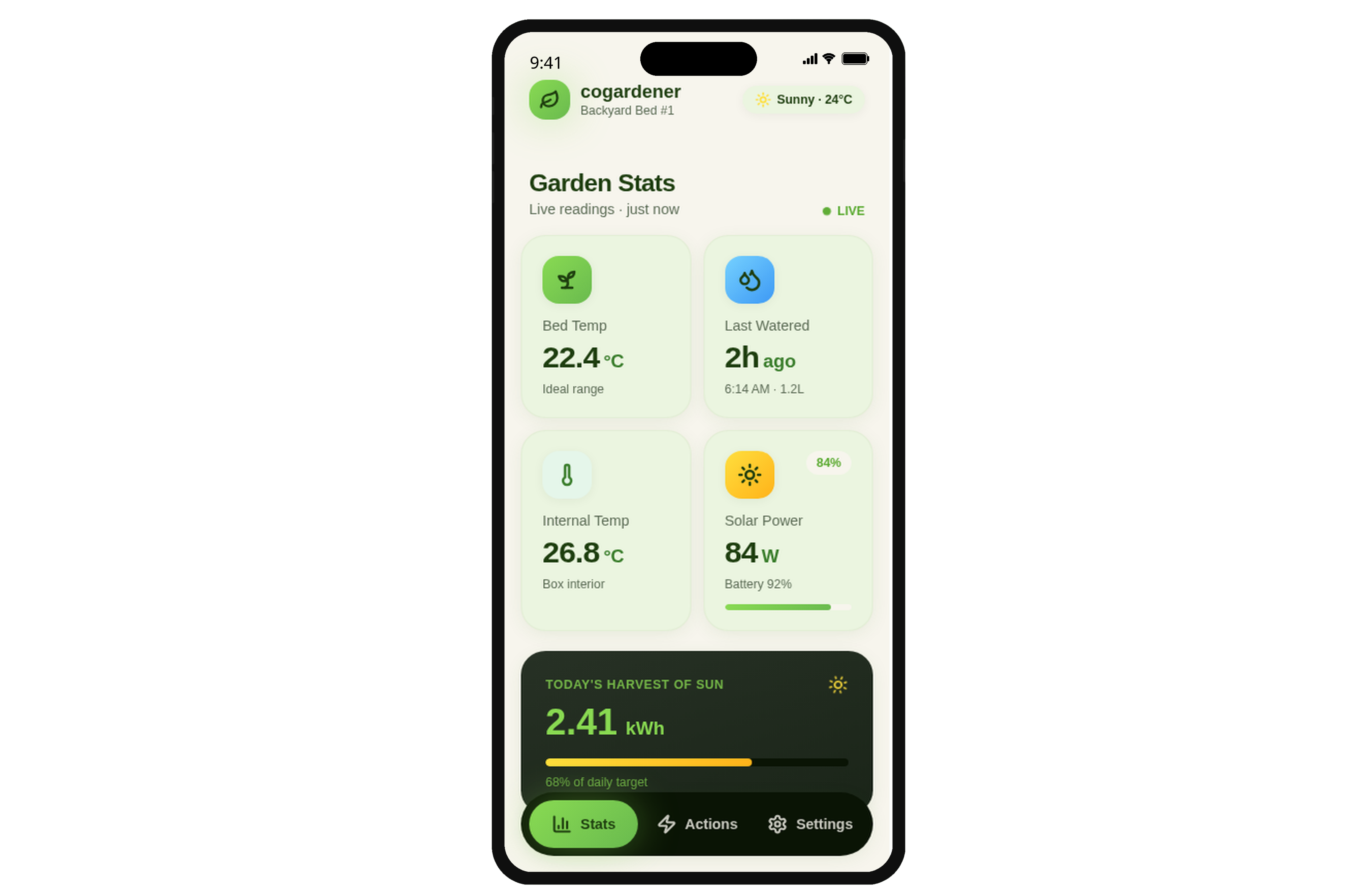 CoGardener app screenshot
